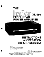 Hafler XL-280 - Service Manual 